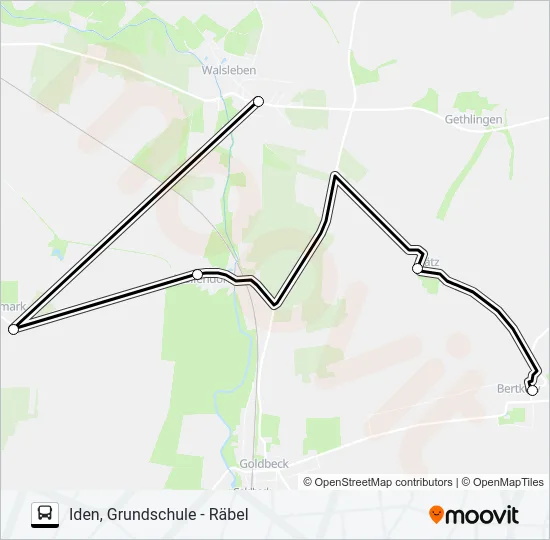 966 Bus Line Map