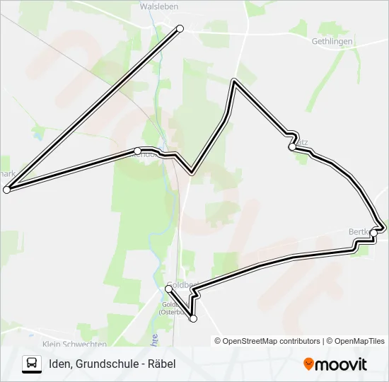 966 Bus Line Map
