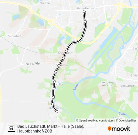 Автобус 320: карта маршрута