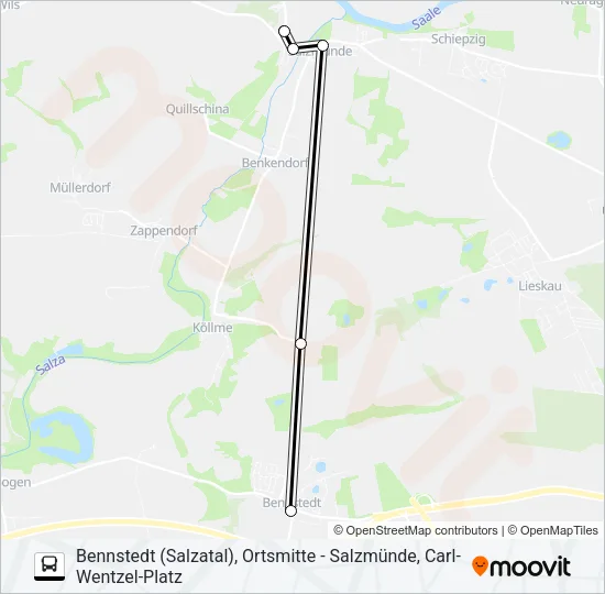 Автобус 385: карта маршрута