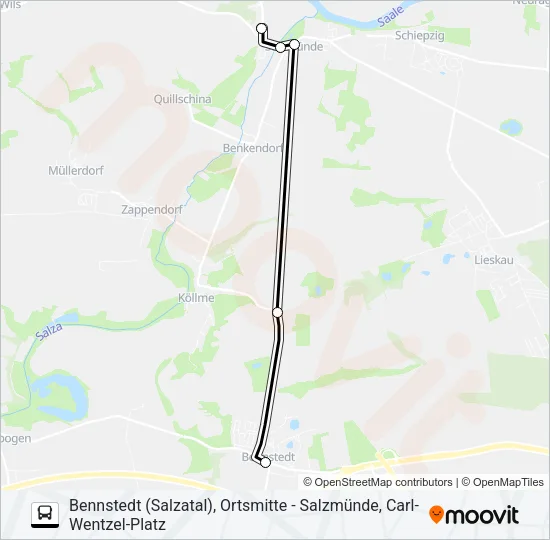 Автобус 385: карта маршрута