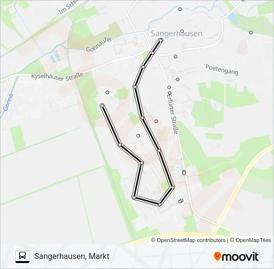 41 Bus Line Map