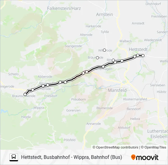 Автобус 422: карта маршрута