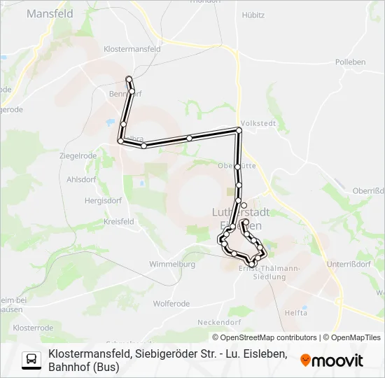 Автобус 427: карта маршрута