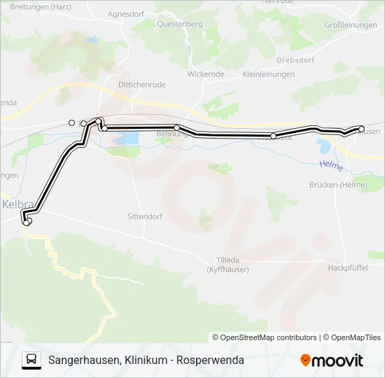 Автобус 453: карта маршрута