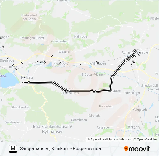 Автобус 453: карта маршрута