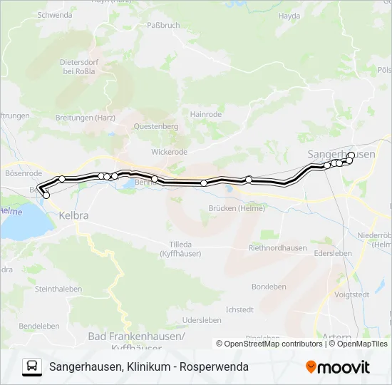 Автобус 453: карта маршрута