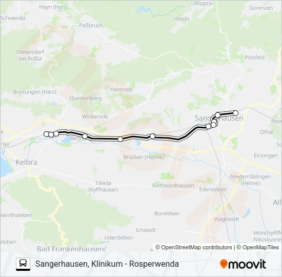 Автобус 453: карта маршрута