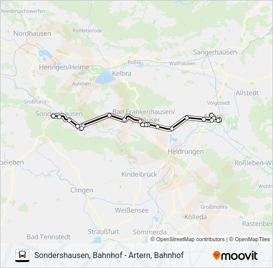 Buslinie 530 Karte