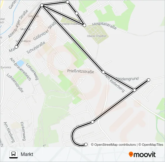 F Bus Line Map
