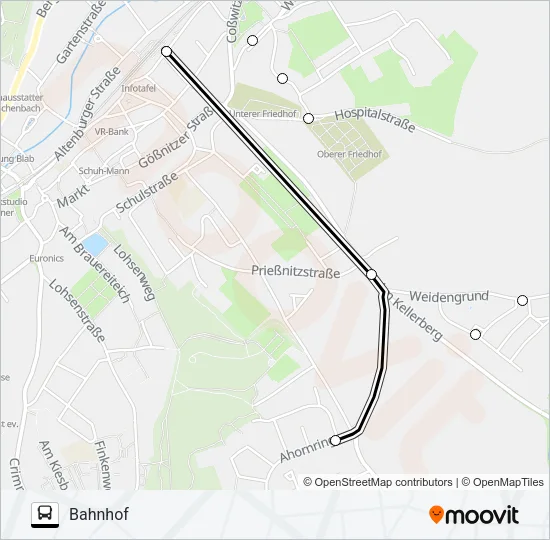 F Bus Line Map