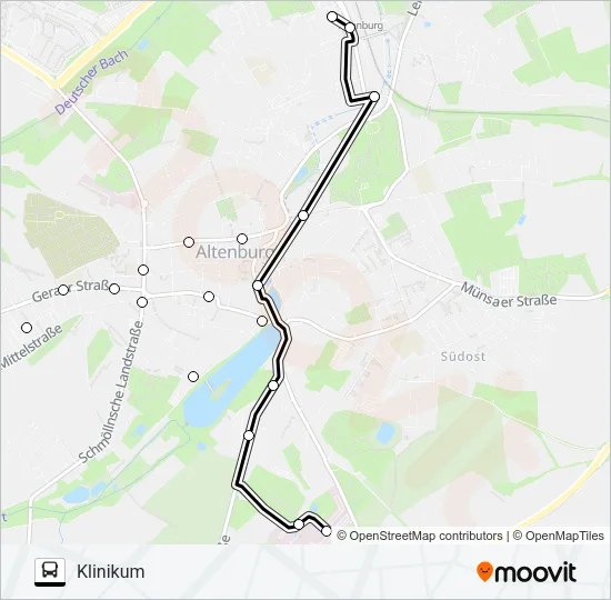 I Bus Line Map