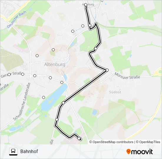 I Bus Line Map