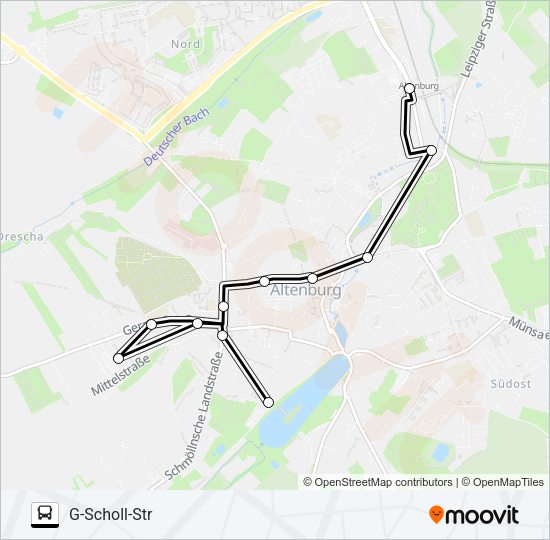 Автобус I: карта маршрута