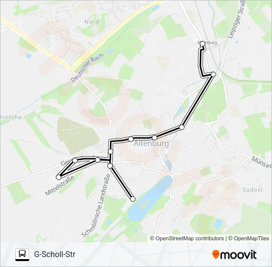 I Bus Line Map