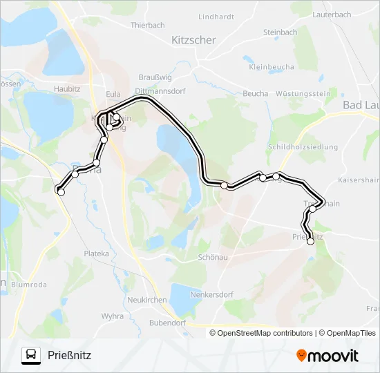 Автобус 279: карта маршрута