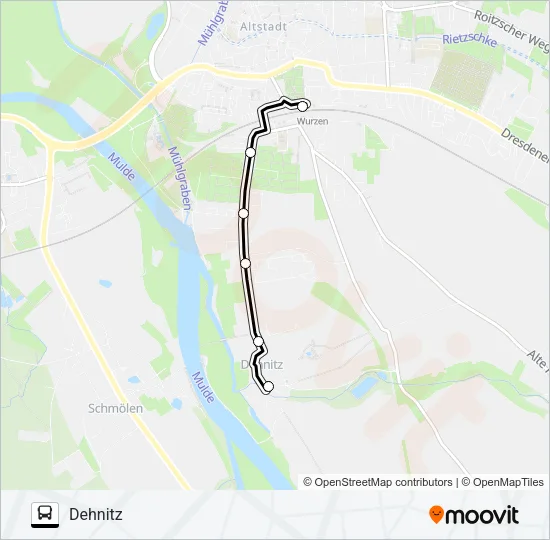 B Bus Line Map