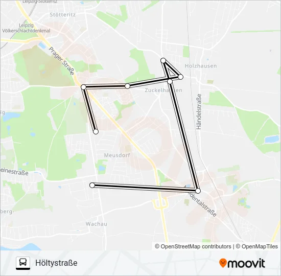 E2 Bus Line Map