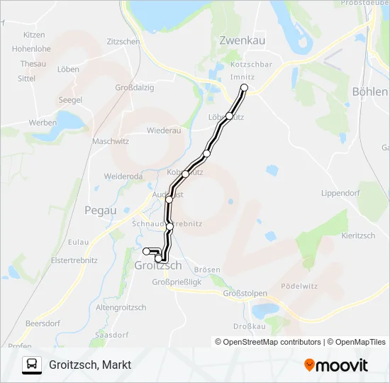 100 Bus Line Map