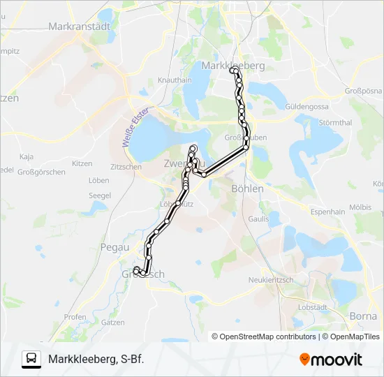 100 Bus Line Map