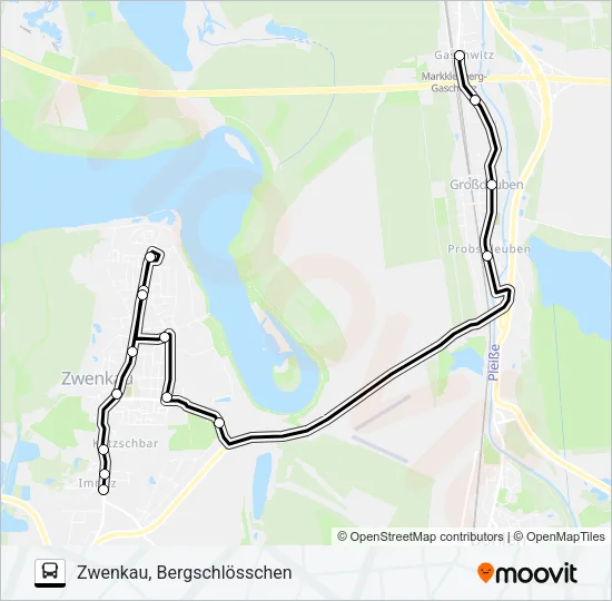 100 Bus Line Map