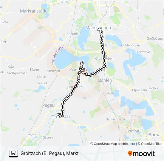100 Bus Line Map