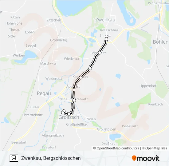 100 Bus Line Map