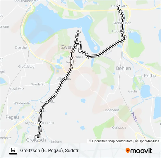 100 Bus Line Map