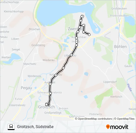 100 Bus Line Map