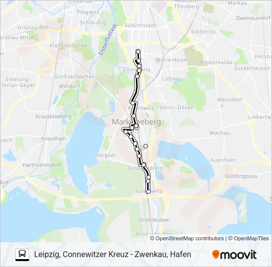 107 Bus Line Map