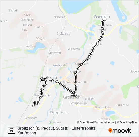 Автобус 124: карта маршрута