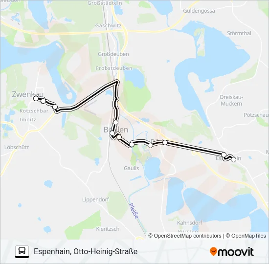 146 Bus Line Map