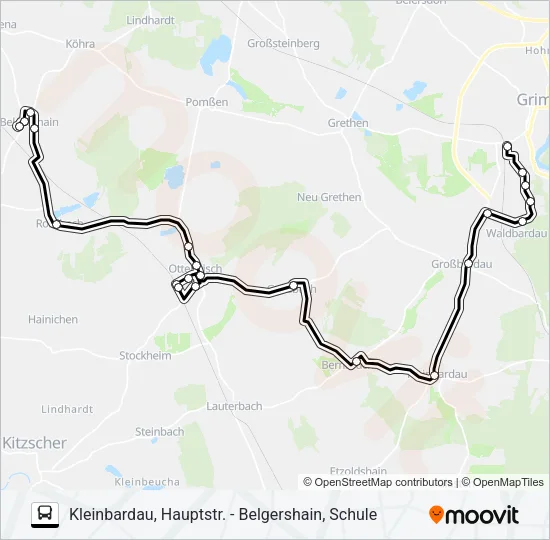 609 Bus Line Map