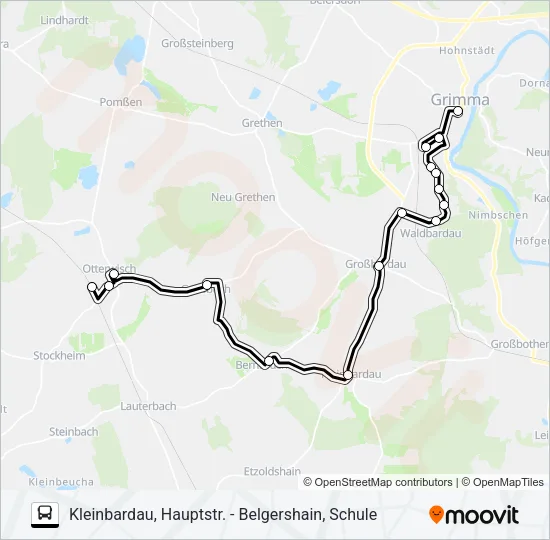 609 Bus Line Map