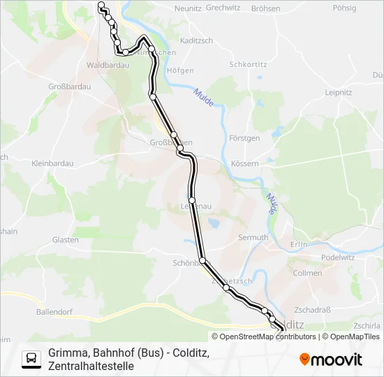 Автобус 619: карта маршрута