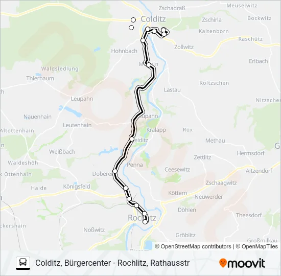 620 Bus Line Map