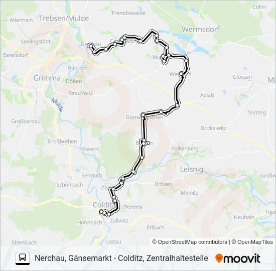 Автобус 621: карта маршрута
