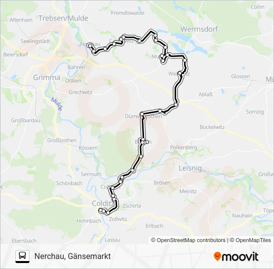 Автобус 621: карта маршрута