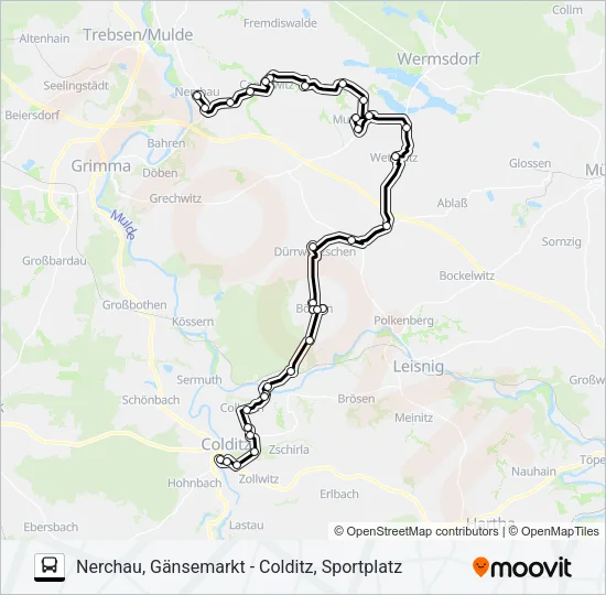 Автобус 621: карта маршрута