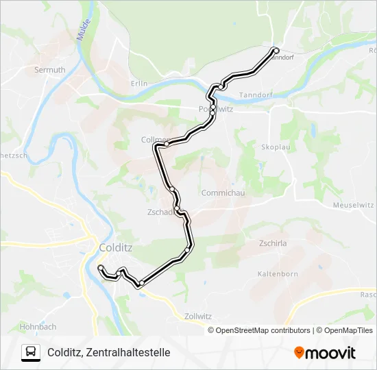 Автобус 621: карта маршрута