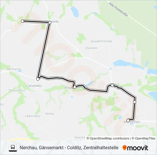 Автобус 621: карта маршрута