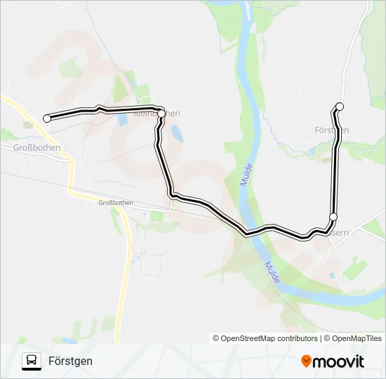 632 Bus Line Map