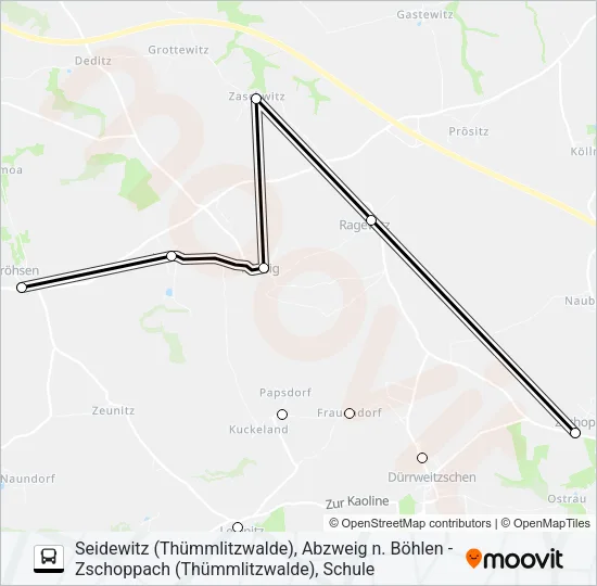 636 Bus Line Map