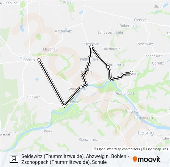 Bus 636: карта маршрута