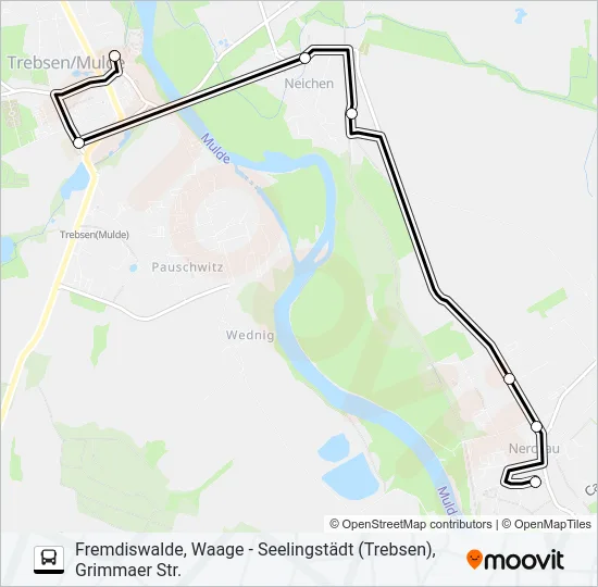 649 Bus Line Map