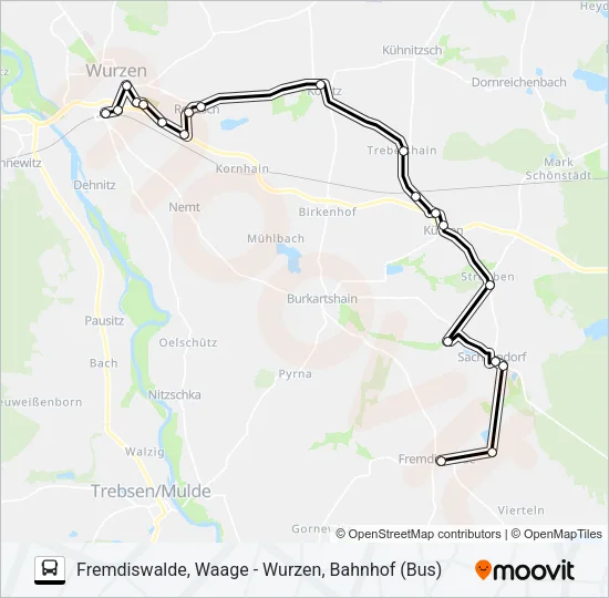 659 Bus Line Map
