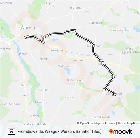 659 Bus Line Map