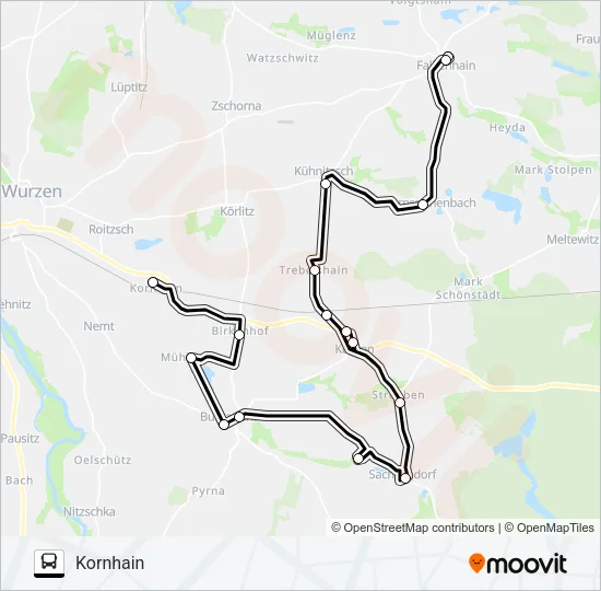 663 Bus Line Map