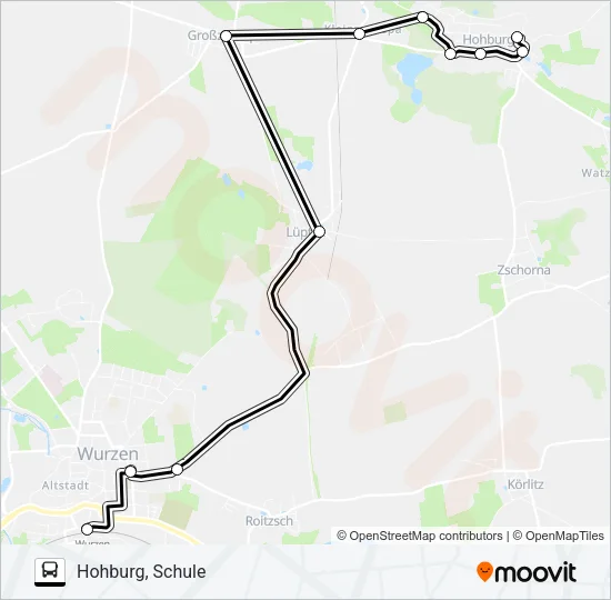 672 Bus Line Map