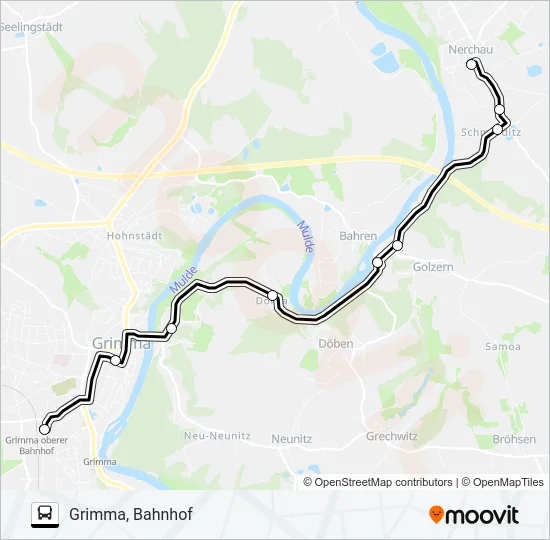 694 Bus Line Map